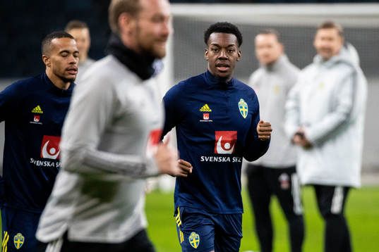Anthony Elanga of the Swedish national football team