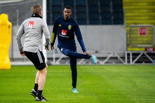Alexander Isak of the Swedish national football team
