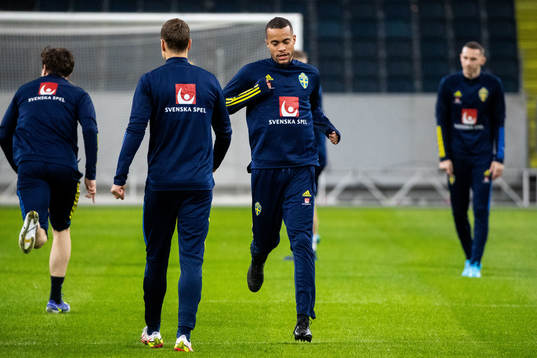 Robin Quaison of the Swedish national football team