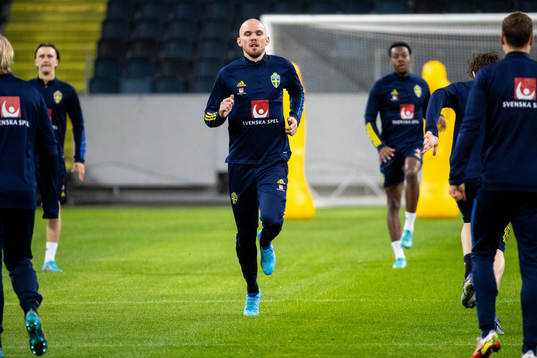 Marcus Danielson of the Swedish national football team