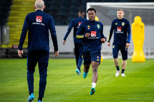 Anthony Elanga of the Swedish national football team
