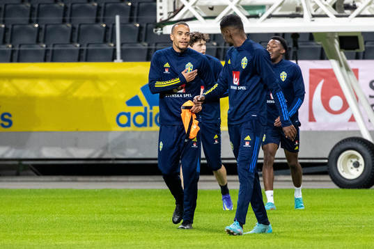 Robin Quaison of the Swedish national football team
