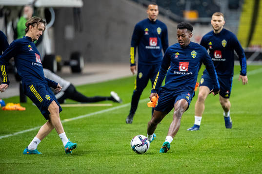 Anthony Elanga of the Swedish national football team