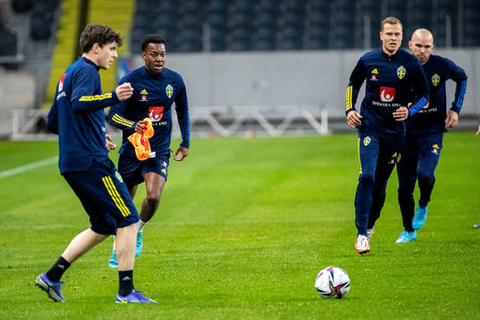 Anthony Elanga of the Swedish national football team