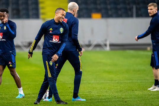 Robin Quaison of the Swedish national football team