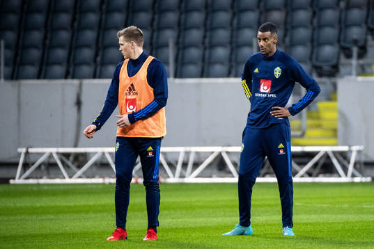 Alexander Isak of the Swedish national football team