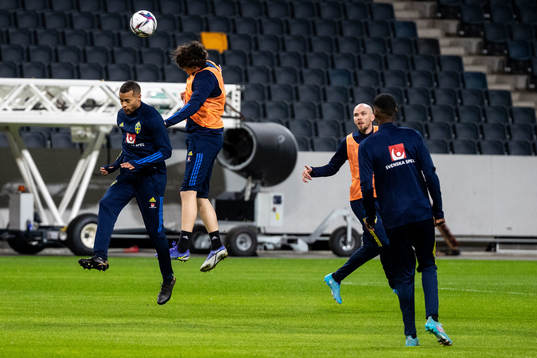 Robin Quaison, Victor Nilsson Lindelöf and Marcus