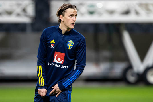 Kristoffer Olsson of the Swedish national football team