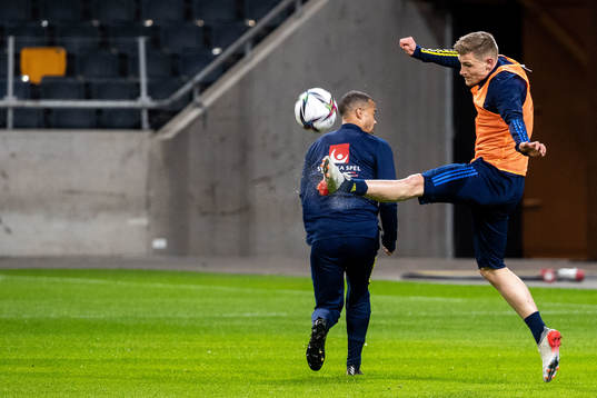Carl Starfelt of the Swedish national football team
