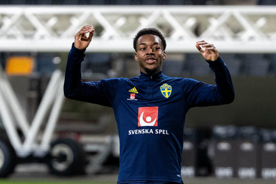Anthony Elanga of the Swedish national football team