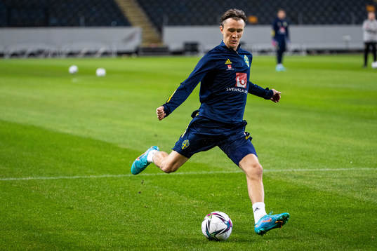 Kristoffer Olsson of the Swedish national football team