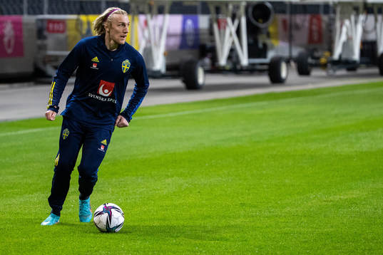 Emil Forsberg of the Swedish national football team
