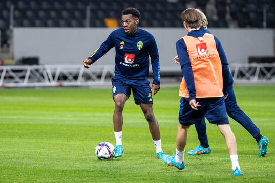 Anthony Elanga of the Swedish national football team
