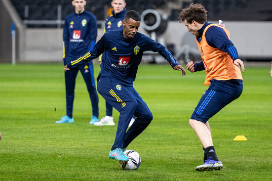 Alexander Isak of the Swedish national football team