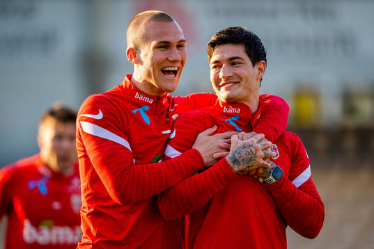 Leo Østigård and Mathias Normann of the Norwegian