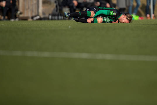 Varbergs Hampus Zachrisson har ont
