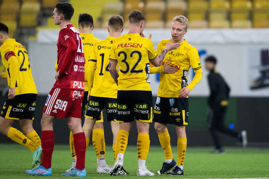 Elfsborgs Hampus Hagvall jublar