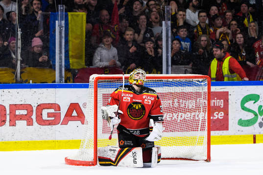 Luleås målvakt Joel Lassinantti deppar