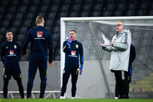 Head coach Janne Andersson of the Swedish national football