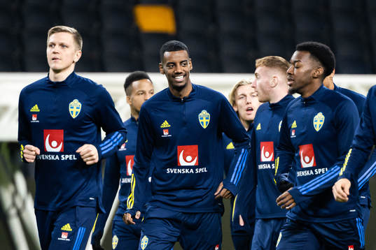 Alexander Isak of the Swedish national football team