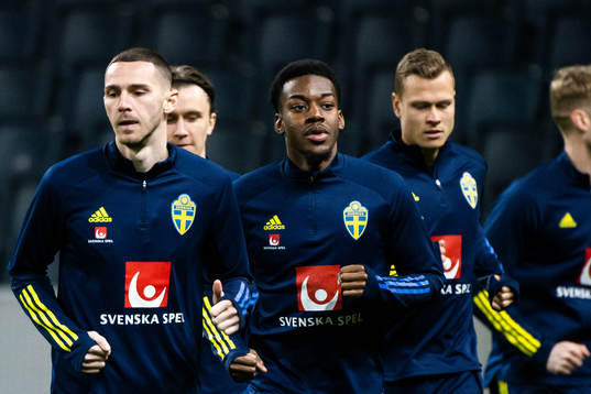 Anthony Elanga of the Swedish national football team