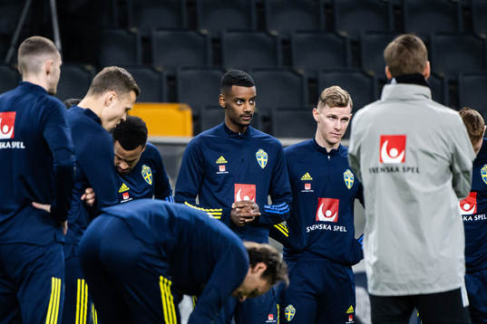 Alexander Isak of the Swedish national football team