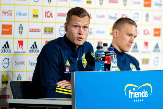 Viktor Claesson of the Swedish national football team