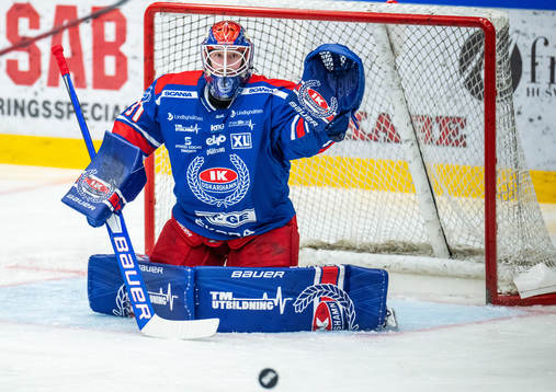 Oskarshamns målvakt Tim Juel