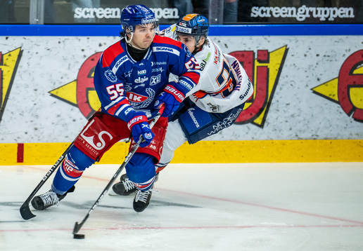 Oskarshamns David Quenneville och Växjös Julius Nättinen