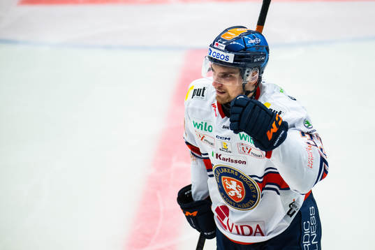 Växjös Julius Nättinen jublar