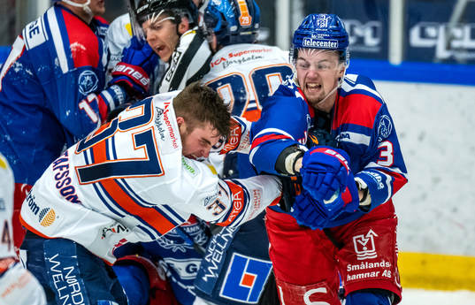 Växjös Glenn Gustafsson och Oskarshamns William Worge