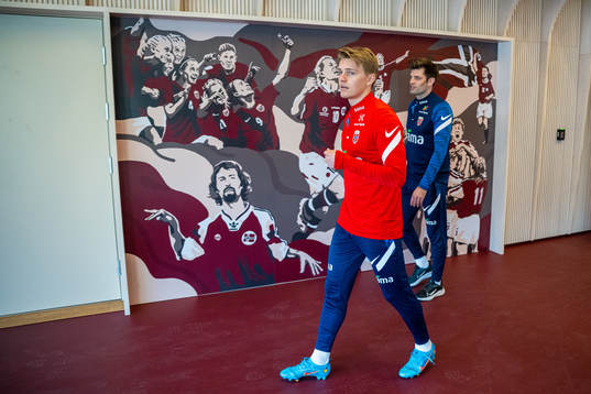 Martin Ødegaard and Morten Morisbak Skjønsberg, press