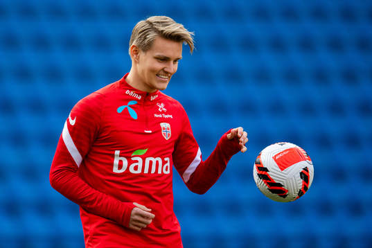 Martin Ødegaard of the Norwegian national football team