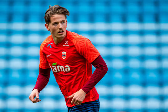 Sander Berge of the Norwegian national football team