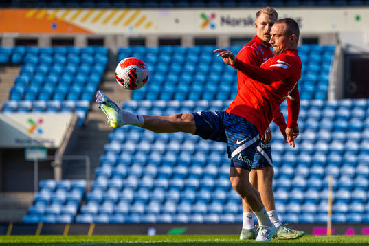 Veton Berisha of the Norwegian national football team