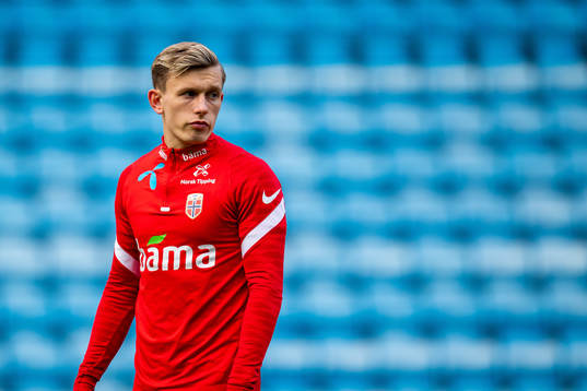 Marcus Holmgren Pedersen of the Norwegian national football