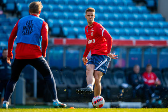 Kristoffer Ajer of the Norwegian national football team