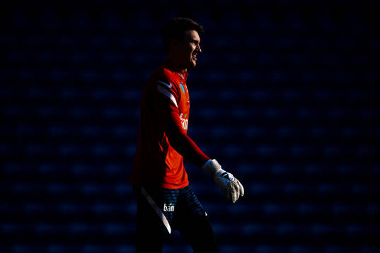 Goalkeeper Jacob Karlstrøm of the Norwegian national