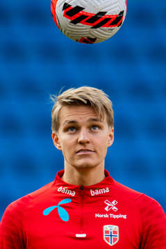 Martin Ødegaard of the Norwegian national football team