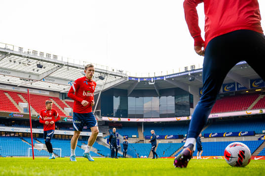 Marcus Holmgren Pedersen of the Norwegian national football