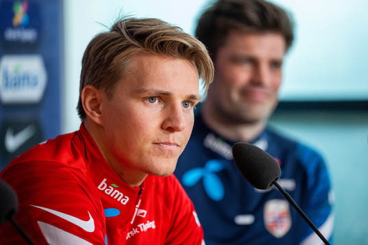 Martin Ødegaard of the Norwegian national football team