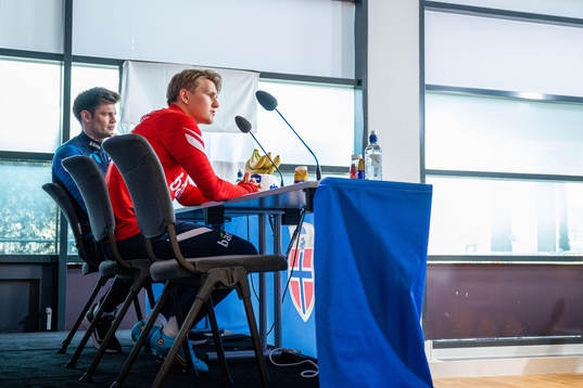 Morten Morisbak Skjønsberg, press officer, and Martin