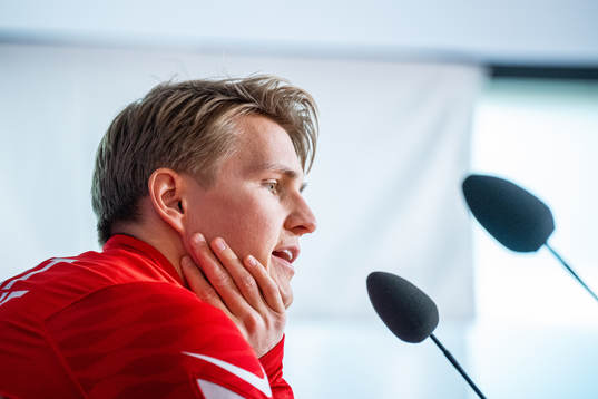 Martin Ødegaard of the Norwegian national football team