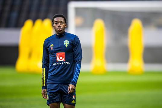 Anthony Elanga of the Swedish national football team