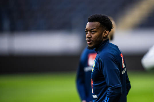 Anthony Elanga of the Swedish national football team