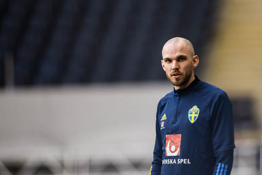 Marcus Danielson of the Swedish national football team
