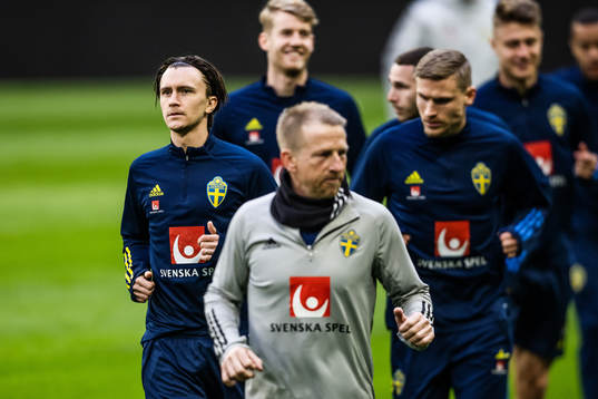 Kristoffer Olsson of the Swedish national football team