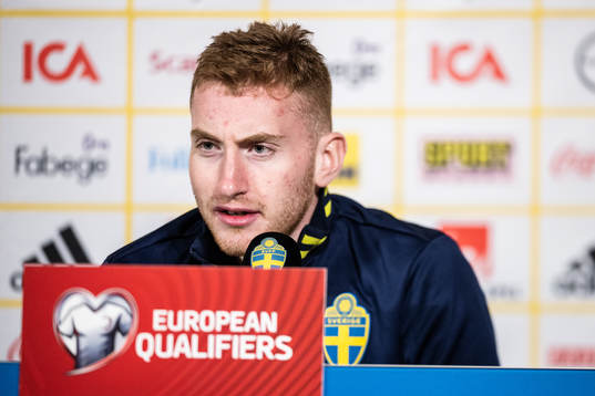Dejan Kulusevski of the Swedish national football team