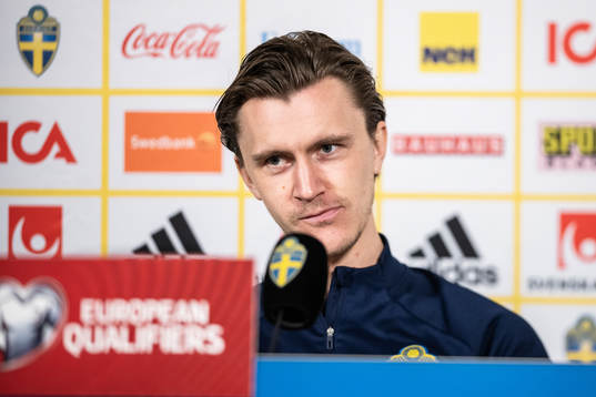 Kristoffer Olsson of the Swedish national football team