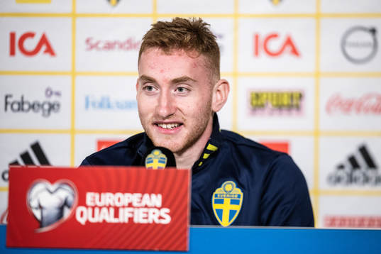 Dejan Kulusevski of the Swedish national football team